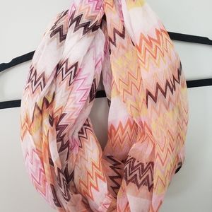 Zig-Zag Stripe Infinity Scarf
